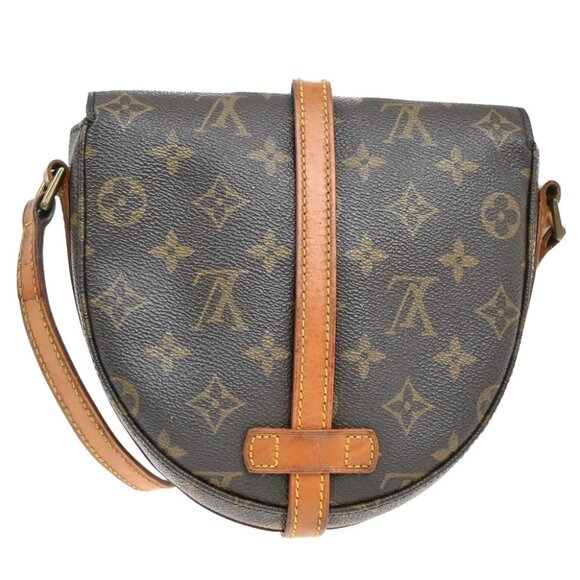 LOUIS VUITTON Chantilly PM Shoulder Bag Monogram Leather Brown - Picture 3 of 16